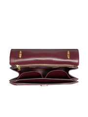 detail-dalam-Coach-Alie- Shoulder- Bag- in-Signature-Jacquard-With- Snakeskin -Detail -Burgundy/Black/Cherry