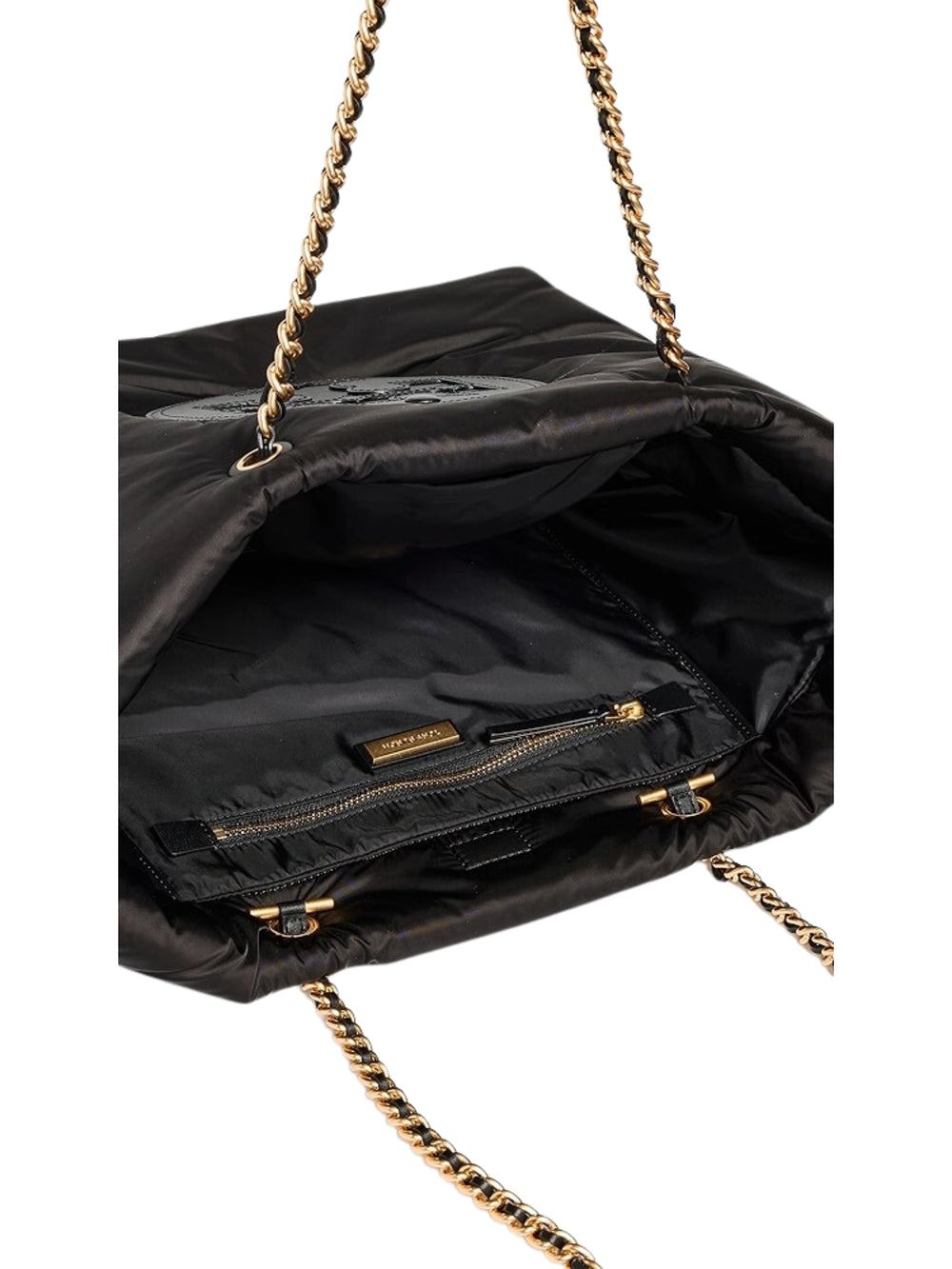 detail-dalam-Tory-Ella-Burch-Puffy-Chain-Tote-Bag-Black