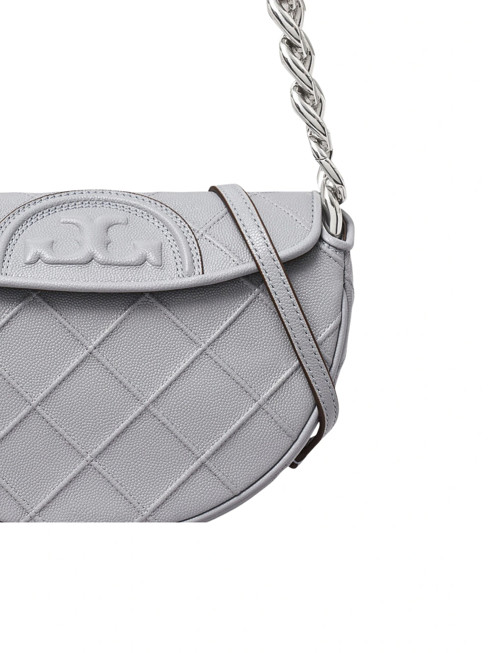 detail-depan-Tory-Burch-Fleming-Soft-Mini-Crescent-Bag-Slate