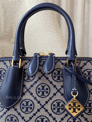 detail-depan-Tory-Burch-Mini-T-Monogram-Jacquard-Swing-Satchel-Tory-Navy-balilene