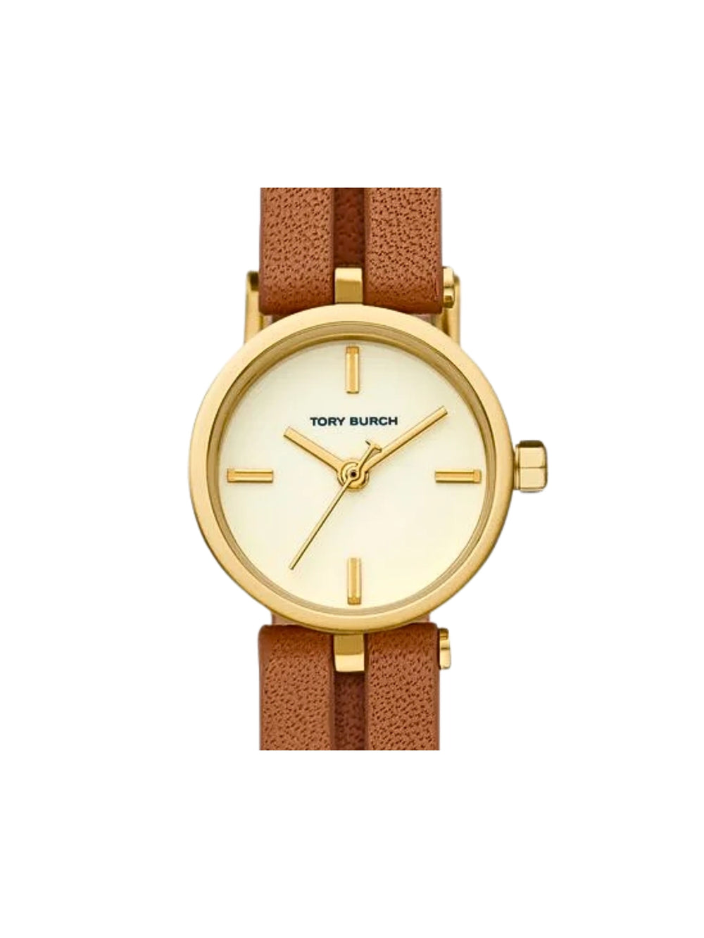 detail-dial-Tory-Burch-Women-Gold-Tone-Logo-Brown-Leather-Watch