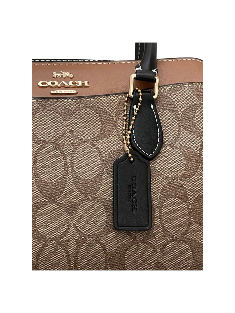 detail-logo-Coach-Signature-Mini-Darcie-Carryall-Crossbody-Bag-Khaki-MultiWEBP
