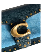 detail-logo-Coach-Tabby-Shoulder-Bag-26-In-Colorblock-With-Rivets-Pacific-Blue-Multi