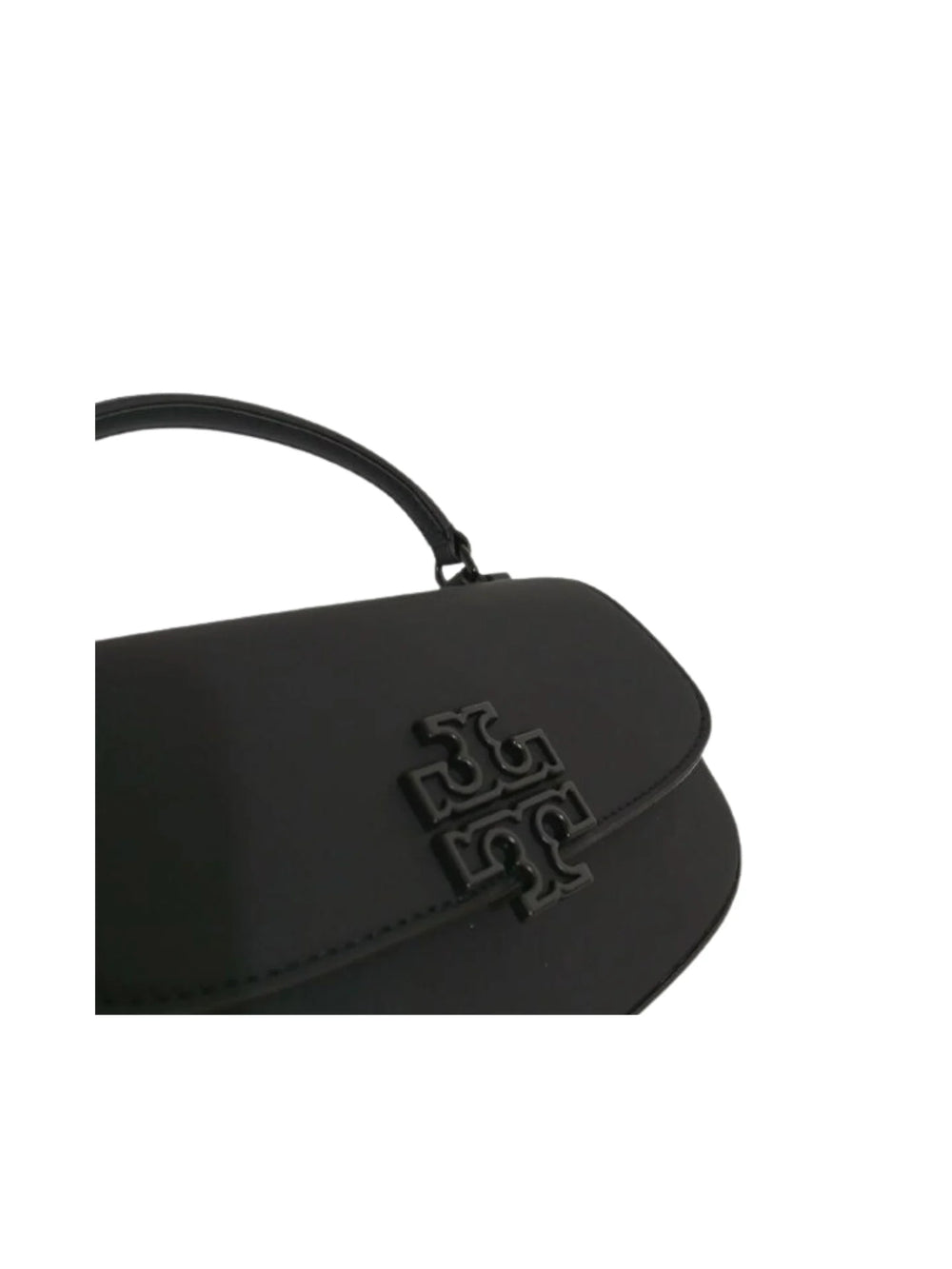 detail-logo-depan-Tory-Burch-Britten-Matte-Mini-Top-Handle-BlackWEBP