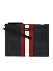 detail-pouch-Bally-Foldable-Monogram-Nylon-Tote-Bag-Anthracite-Multi