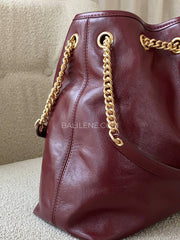 detail-samping-Coach-Evelyn-Shoulder-Bag-Dark-Wine-balilene