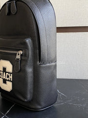 detail-samping-Coach-West-Pack-With-Varsity-Motif-Black-Chalk-balilene