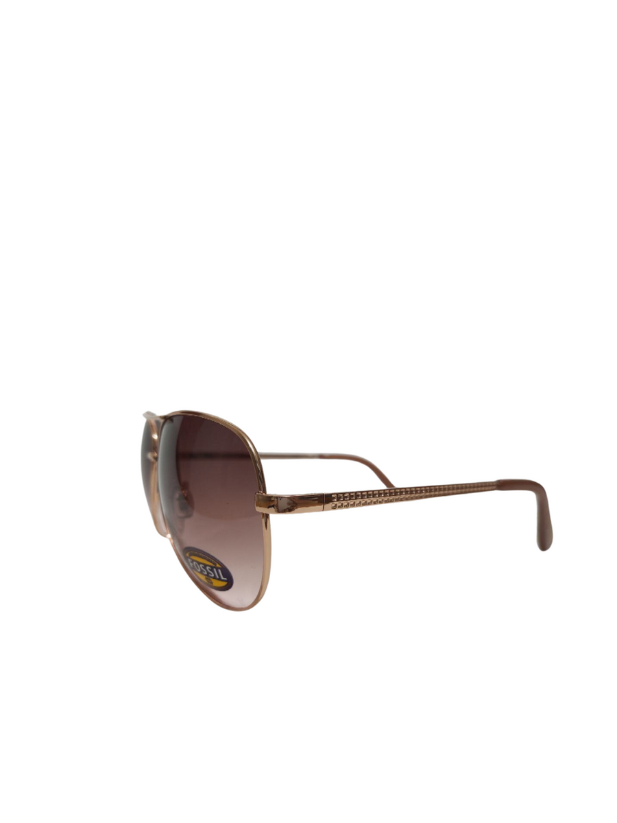 Fossil Aviator Sunglasses Gold Balilene 