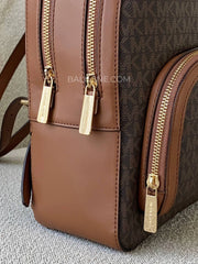 Michael Kors Jaycee Medium Logo Backpack Brown