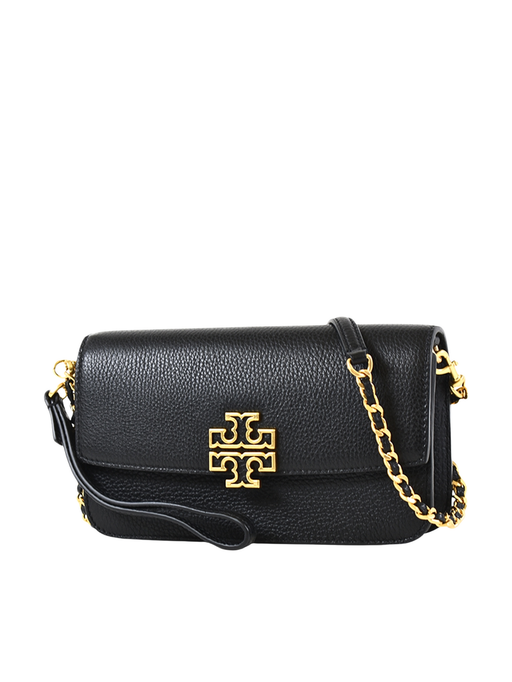 detail-samping-Tory-Burch-Britten-Chain-Wallet-W-Wristlet-Black