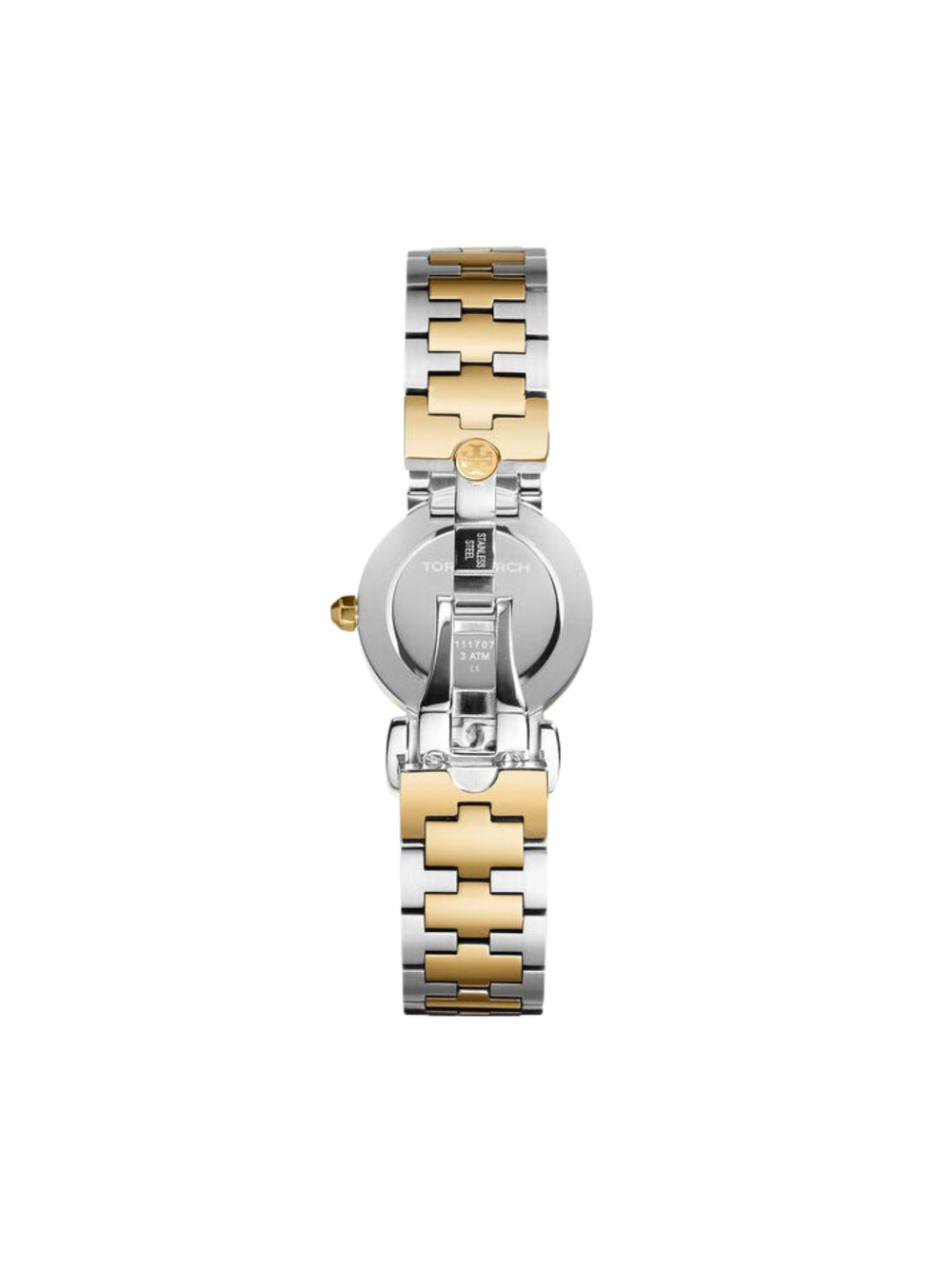 detail-strap-Tory-Burch-Reva-28mm-Case-Two-_Tone-Bracelet-Watch2