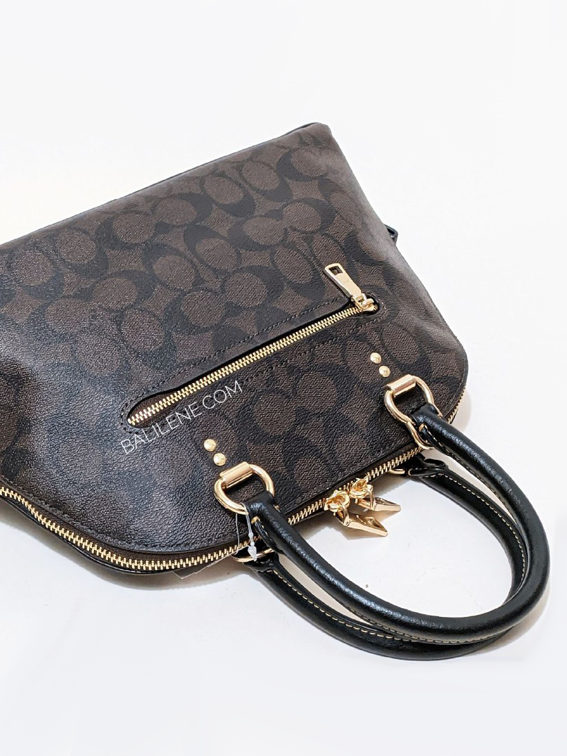 detail-tas-belakang-Coach-Katy-Satchel-In-Signature-Canvas-With-Ski-Patches-Brown-Black-Multi