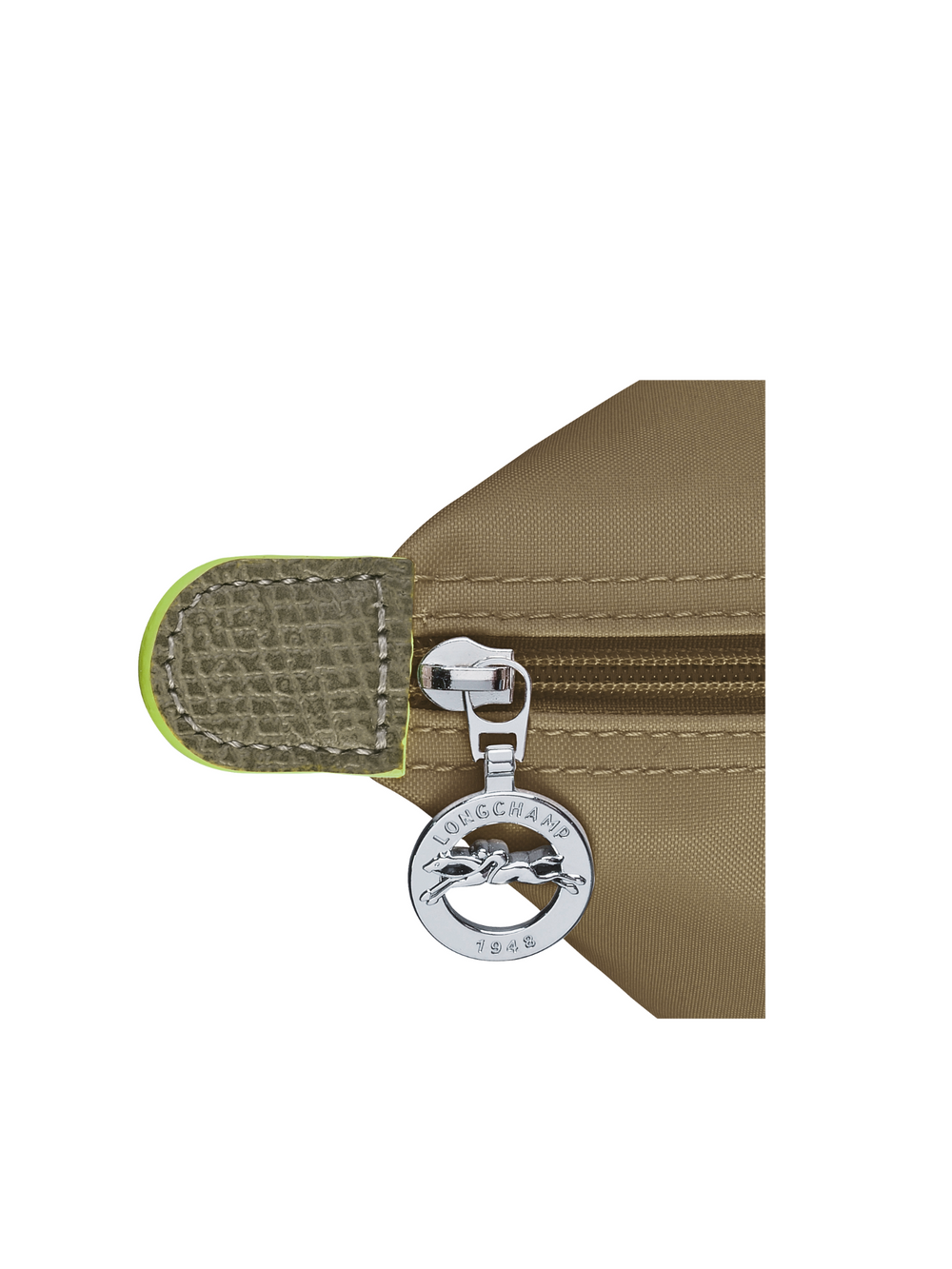 detail-zip-Longchamp-Le-Pliage-Green-Medium-Shoulder-Bag-Artichoke