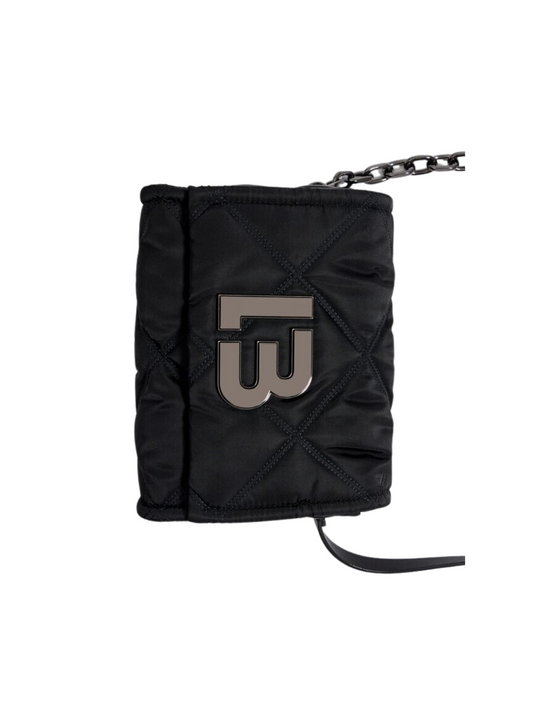 gambar-BYL-Small-Black-Padded-Nylon-Crossbody-Flap-Bag