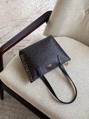 gambar-Coach-Fiona-Zip-Tote-Bag-In-Signature-Canvas-Walnut-Black-balilene