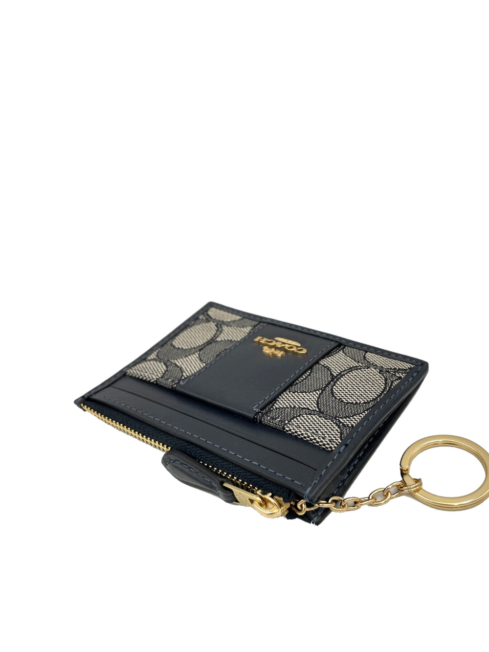 gambar-Coach-Mini-Skinny-ID-Wallet-Signature-Jacquard-Midnight-Navy