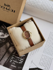 gambar-Coach-Sammy-Quartz-Gold-Case-Brown-Leather-Strap-Watch-balilene