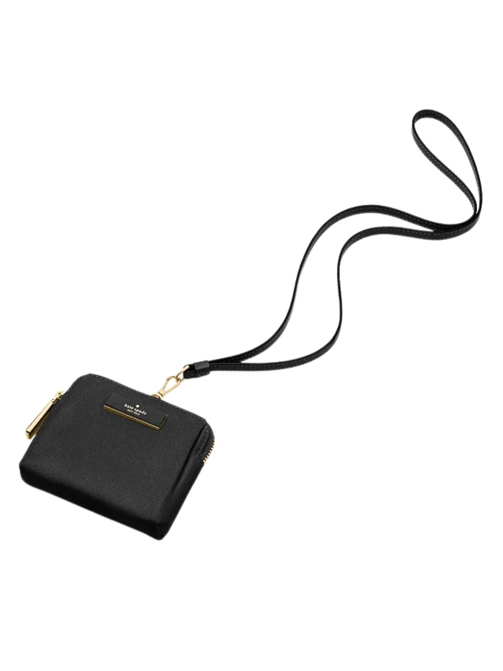 gambar-Kate-Spade-Carter-Nylon-Card-Case-Lanyard-Black