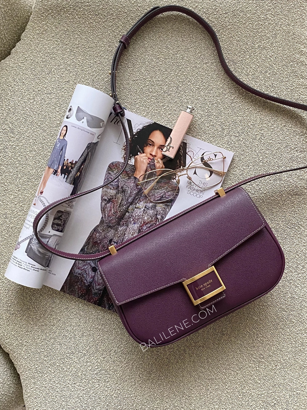 gambar-Kate-Spade-Katy-Medium-Convertible-Shoulder-Bag-Deep-Chery-balilene