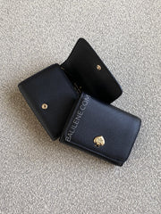 gambar-Kate-Spade-Kayla-Pebbled-Leather-Small-L-Zip-Wallet-Black-balilene