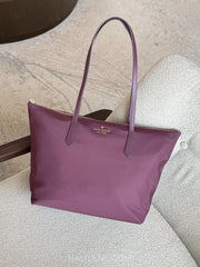 gambar-Kate-Spade-Kitt-Medium-Nylon-Tote-Bag-Deep-Cherry-balilene