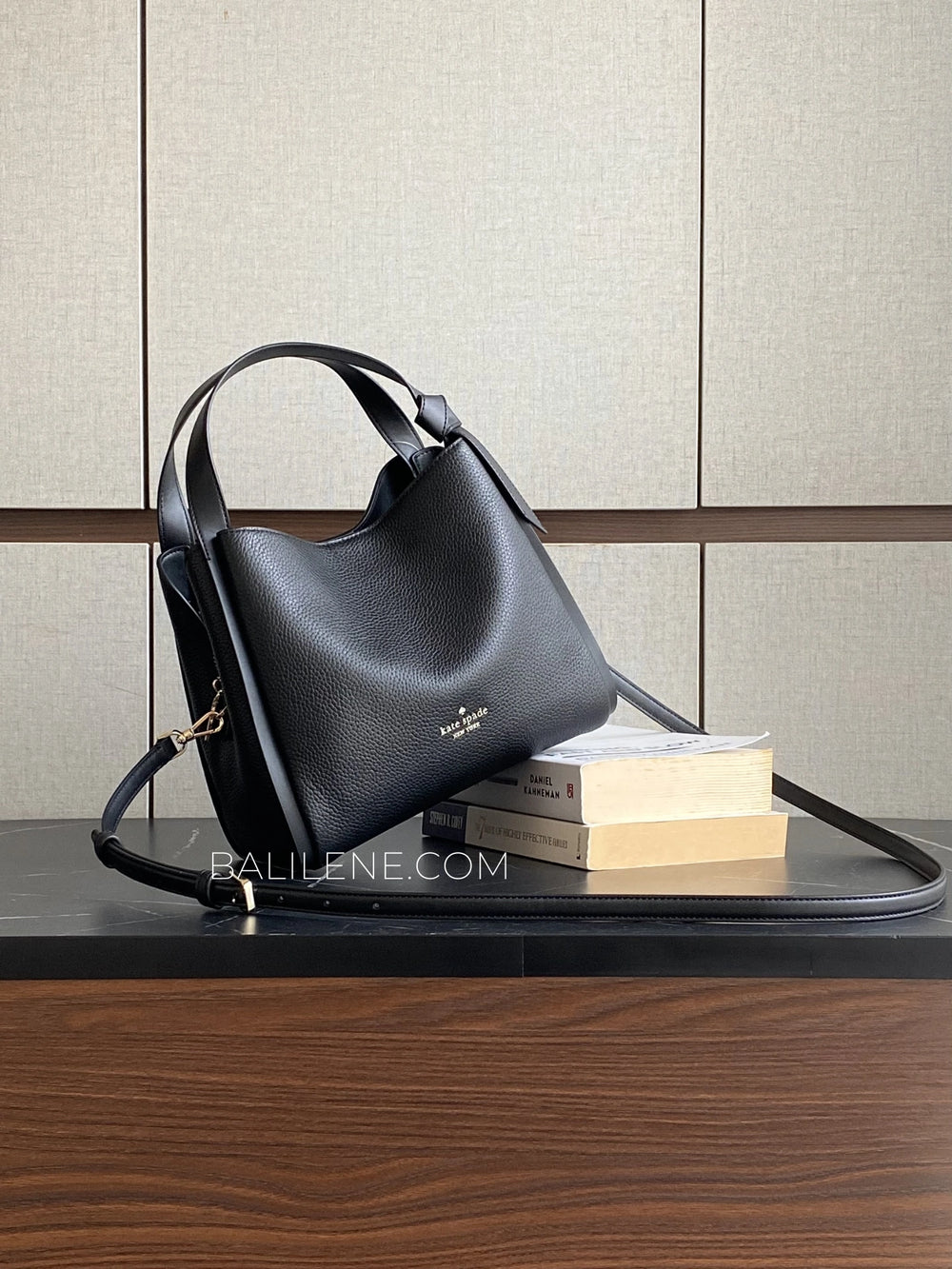 gambar-Kate-Spade-Knott-Convertible-Carryall-Tote-Bag-Black-balilene