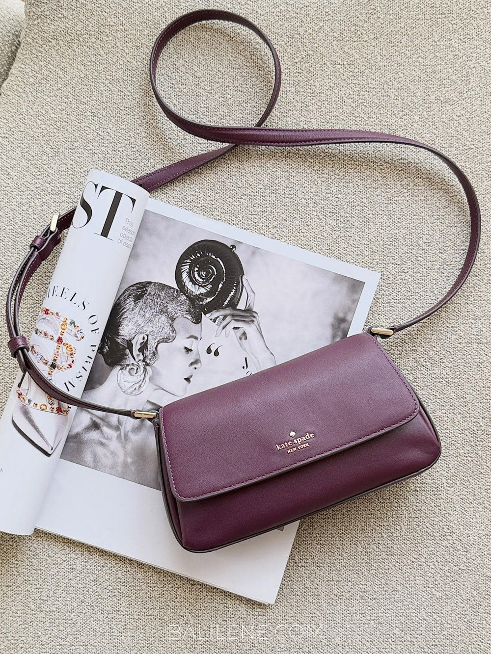 gambar-Kate-Spade-Sutton-Mini-Flap-Crossbody-Bag-Deep-Cherry-balilene