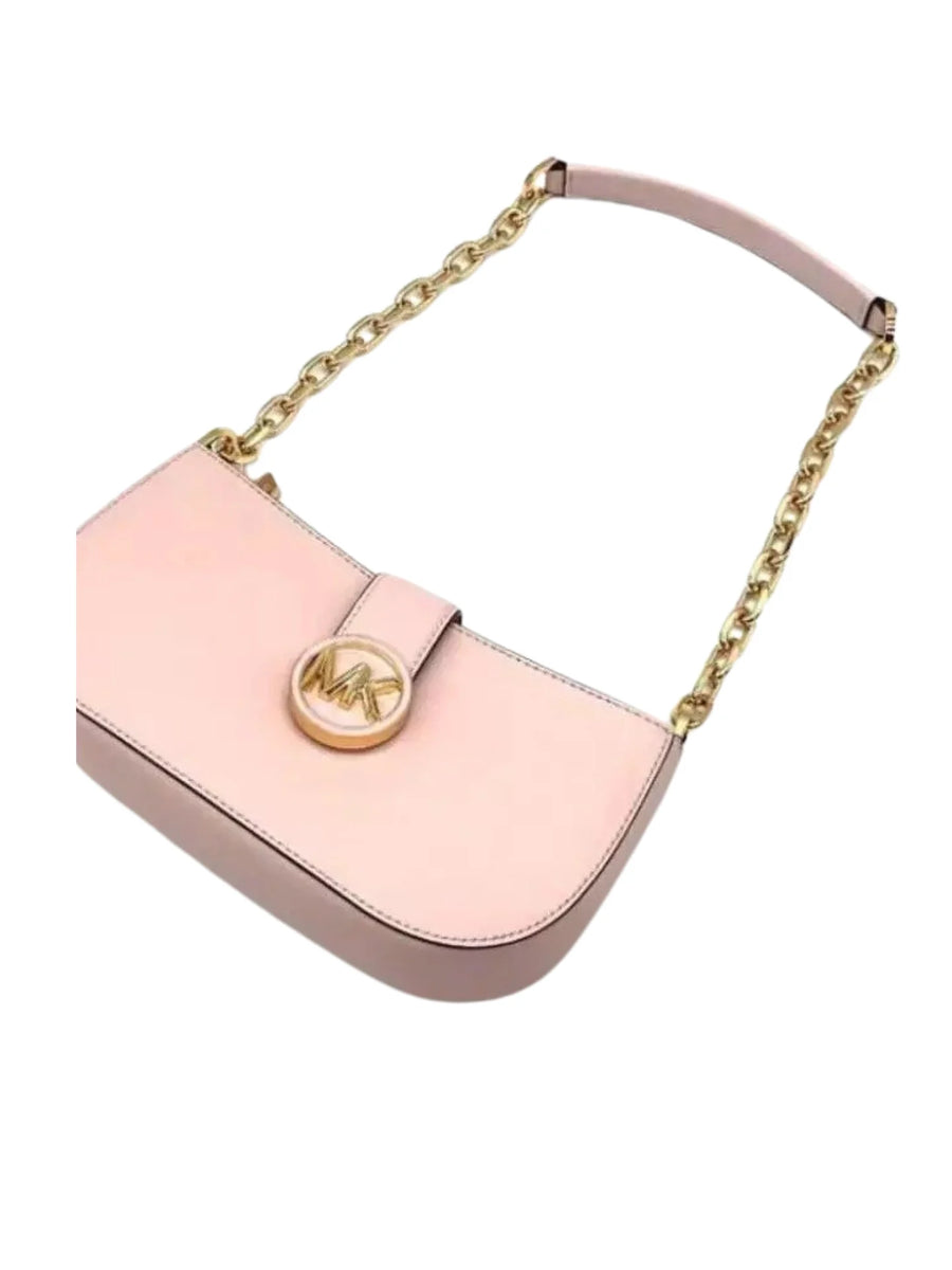 small michael kors bag pink Michael Kors Small Carmen Pouchette Shoulder Bag Powder Blush