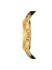 Tory Burch Authentic Ladies Miller Gold Double T Watch Black