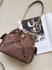 gambar-Tory-Burch-Charlie-Suede-Drawstring-Shoulder-Bag-Dark-Cocoa-balilene