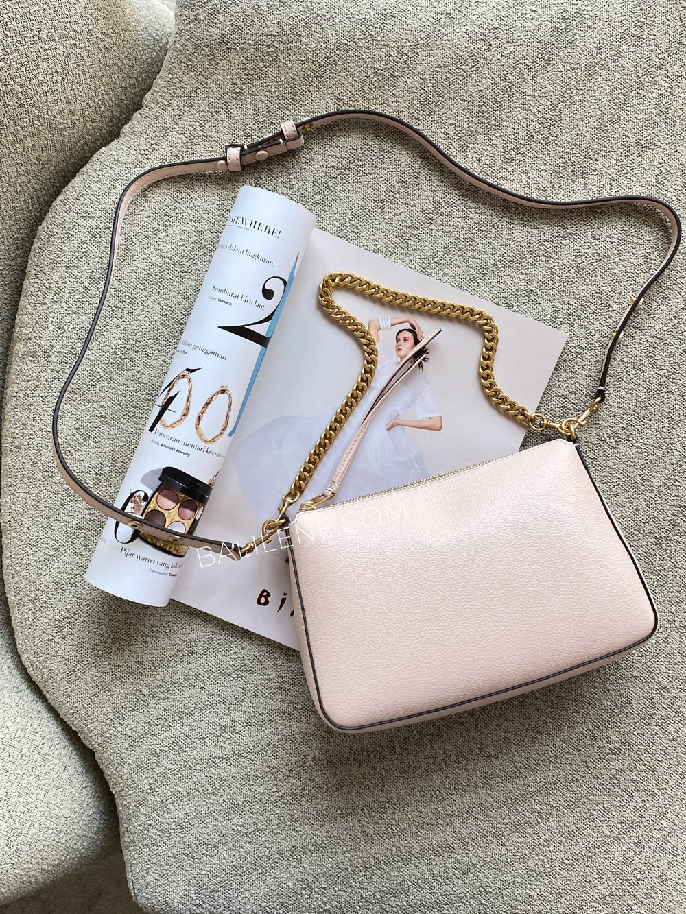 gambar-Tory-Burch-Perry-Small-Shoulder-Bag-Sot-Pink-balilene