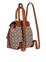 gambar-belakang-2-Coach-Leah-Backpack-21-In-Signature-Textile-Jacquard-Cocoa-Burnished-Amber