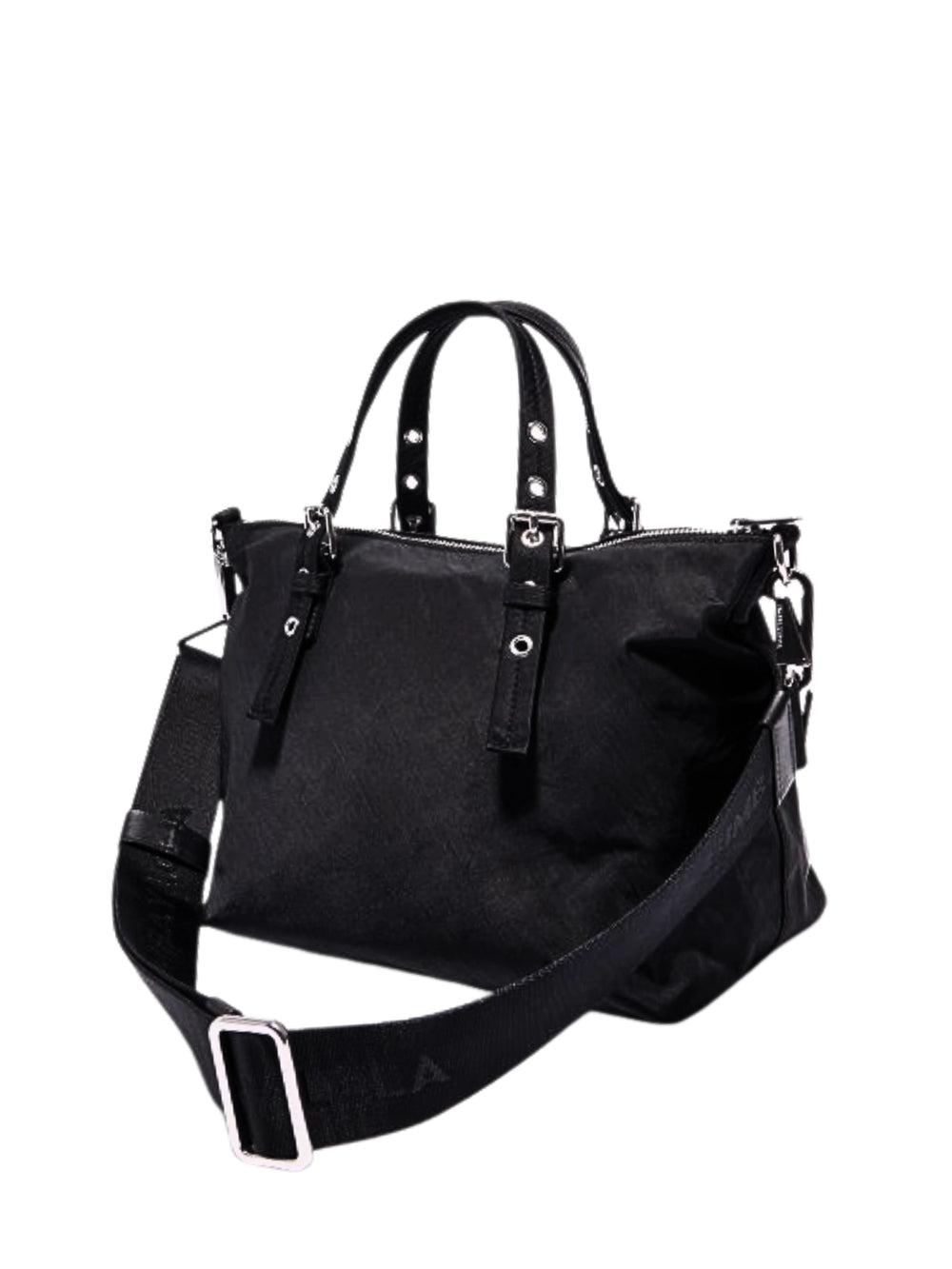 gambar-belakang-BYL-Medium-Black-Nylon-Tote-Bag