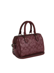 gambar-belakang-Coach-Boxed-Mini-Rowan-Crossbody-Bag-And-Mirror-Bag-Charm-Set-In-Signature-Canvas-Wine-Multi