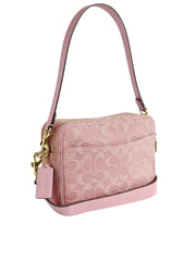 gambar-belakang-Coach-Carey-Crossbody-Bag-In-Signature-Denim-Light-Pink