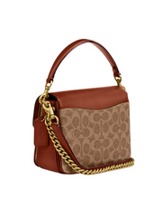 Coach Cassie Crossbody Bag 19 In Signature Canvas Tan Caramel