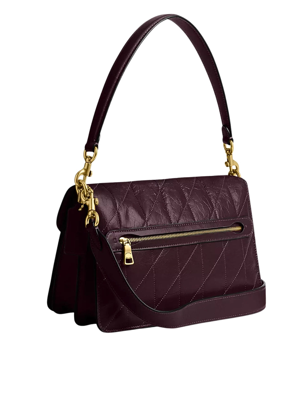 gambar-belakang-Coach-Chain-Tabby-Shoulder-Bag-With-Quilting-Black-Currant