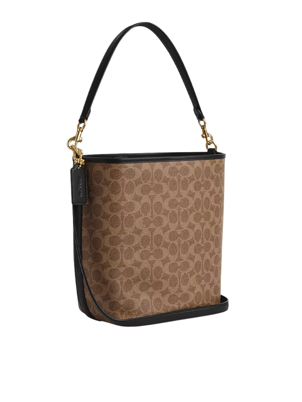 gambar-belakang-Coach-City-Large-Bucket-Bag-In-Signature-Canvas-Tan-Black