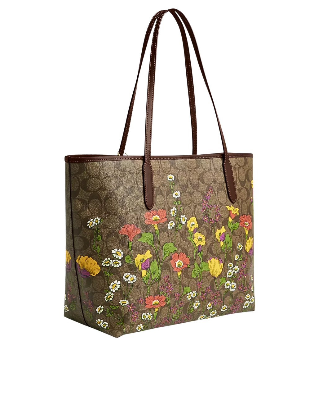 gambar-belakang-Coach-City-Tote-In-Signature-Canvas-With-Floral-Print-Khaki-Multi