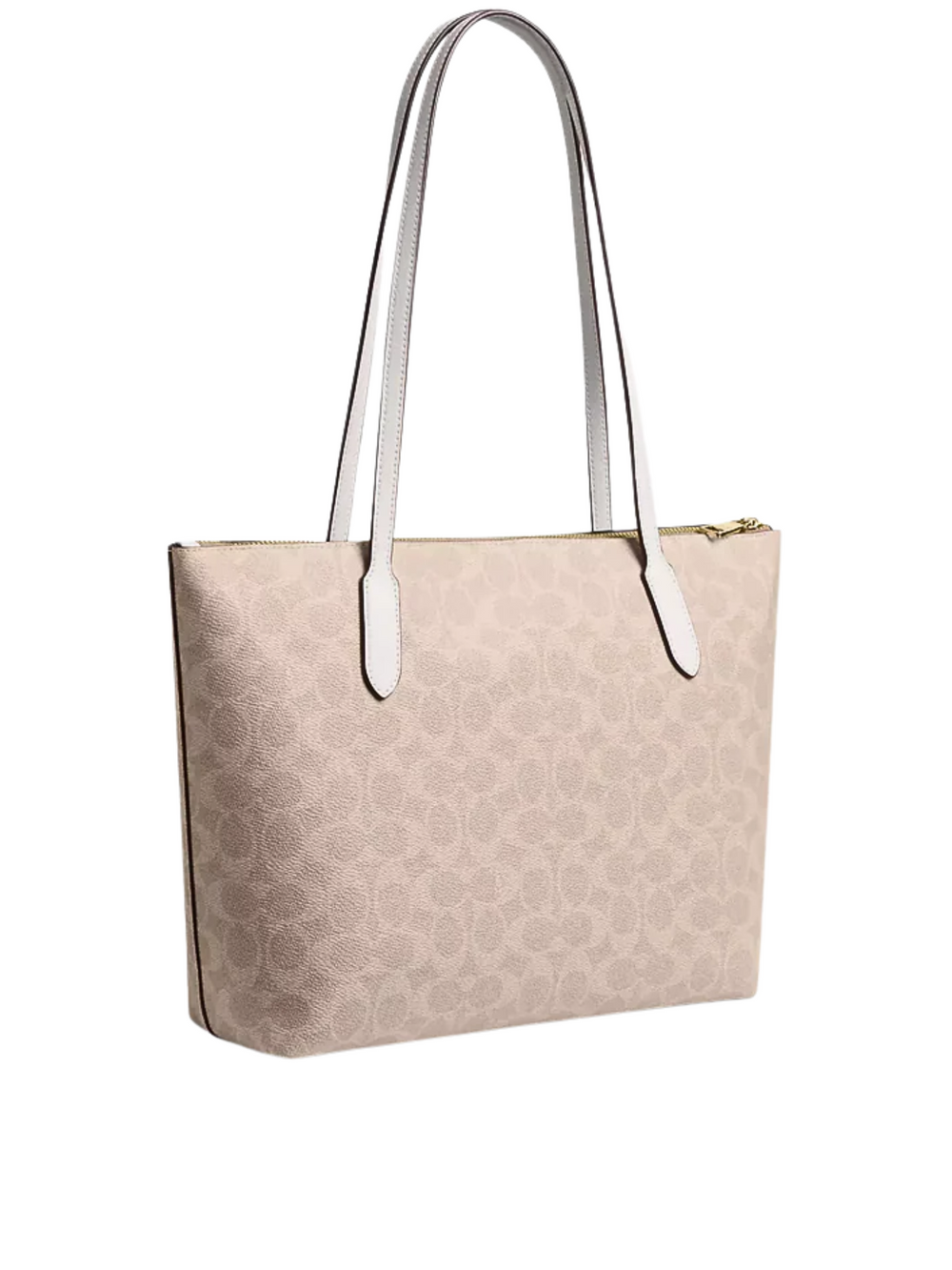 gambar-belakang-Coach-Coach-Zip-Top-Tote-In-Signature-Canvas-Sand-Chalk