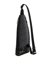 gambar-belakang-Coach-Dominic-Sling-Pack-In-Signature-Canvas-Charcoal-Black