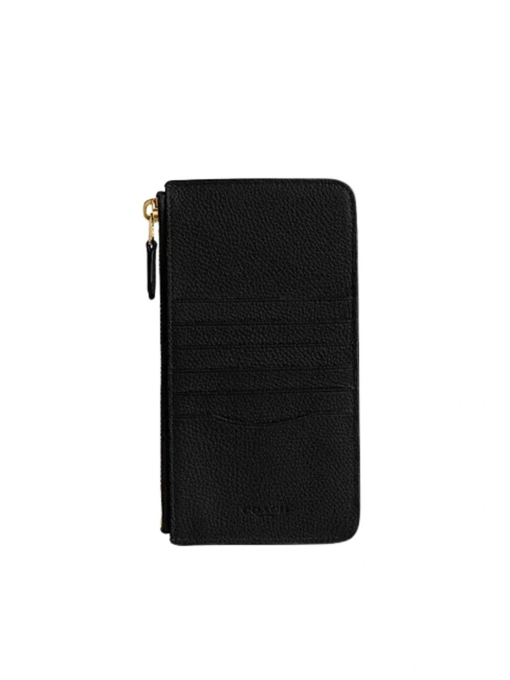 gambar-belakang-Coach-Essential-Polished-Pebble-Leather-Phone-Wallet-Black