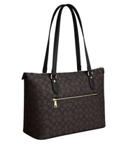 gambar-belakang-Coach-Gallery-Tote-In-Signature-Canvas- Walnut-Black
