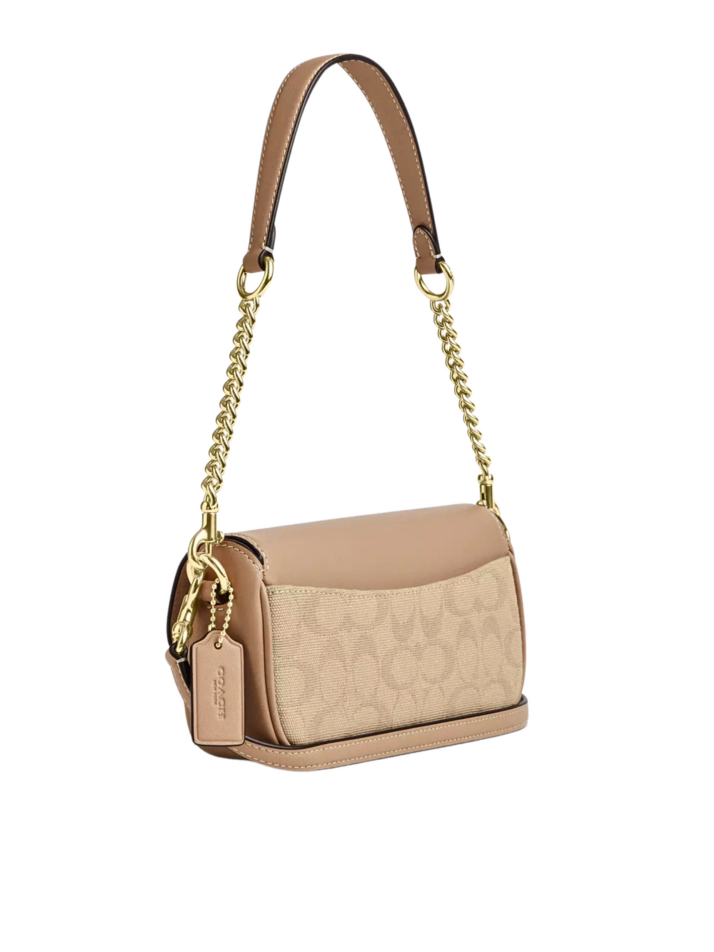 gambar-belakang-Coach-Hailey-Flap-Bag-With-Signature-Canvas-Dark-Natural