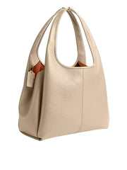 Coach Lana Shoulder Bag Pebble Leather Ivory