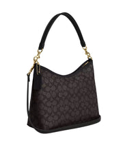 gambar-belakang-Coach-Laurel-Shoulder-Bag-In-Signature-Canvas-Walnut-Black