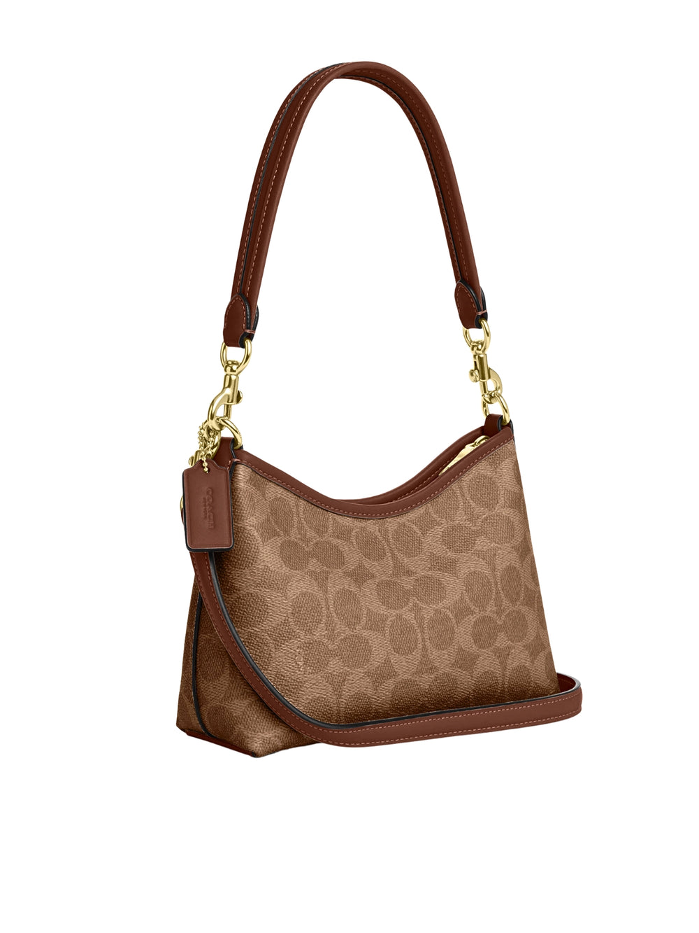 gambar-belakang-Coach-Laurel-Small-Shoulder-Bag-In-Signature-Canvas-Tan-Brown