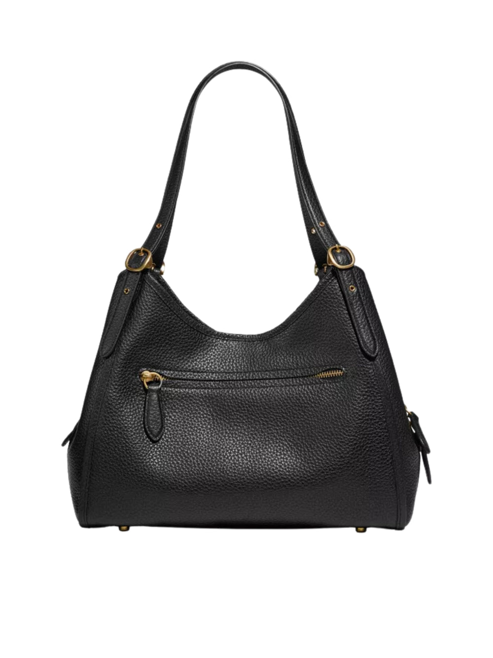 gambar-belakang-Coach-Lori-Soft-Pebble-Leather-Shoulder-Bag-Black