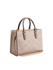gambar-belakang-Coach-Maggie-Small-Tote-Bag-In-Blocked-Signature-Canvas-Sand-Tan