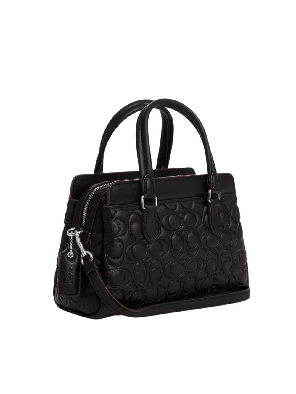 gambar-belakang-Coach-Mini-Darcie-Carryall-In-Signature-Leather-Black